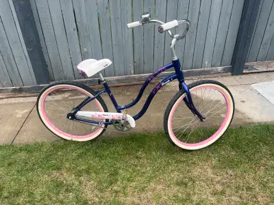 Up for sale is my well maintained lightly riden purple liv beach cruiser. The bike has absolutely no...