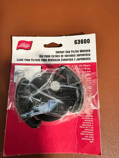 LISLE 63600 IMPORT CAR OIL FILTER WRENCH-2 1/2" - 3 1/8"-USA-NEW, View more