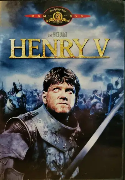 HENRY V - 1989 DVD MOVIE - Shakespeare's Classic Movie starring Kenneth Branagh, Paul Scofield, Dere...