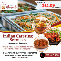 Bawarchi Indian catering starts at $11.99 per pack
