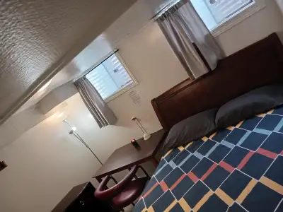 The brand new private daily room with a queen-size bed