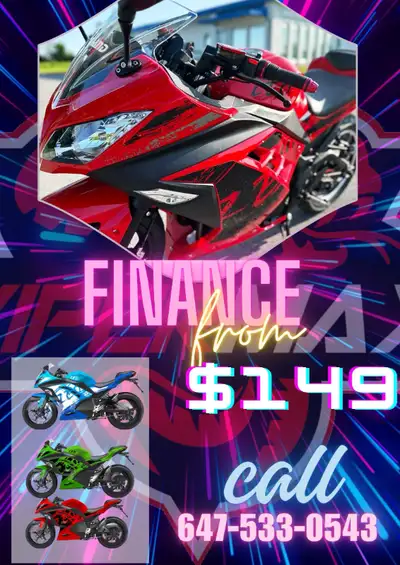 FINANCING AVAILABLE! Guaranteed Approvals! Motorcycle E-BIKE, View more