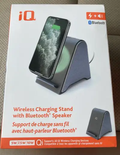 iQ Wireless Charger with Built in Bluetooth Speaker, View more