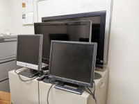 Various monitors/TV's
