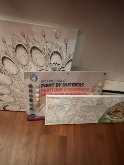 3 x paint by numbers, View more