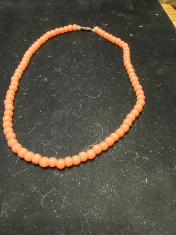 Antique Saffron Orange Nude Color Japanese Natural Coral Gemston in Arts & Collectibles in Vancouver - Image 4