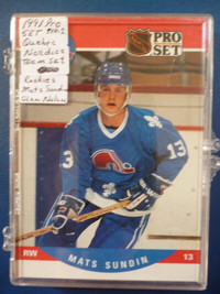 1991 Proset Quebec Nordiques Hockey cards x 12 - Sundin rookie