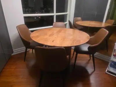 Round Wood Dining Set, View more
