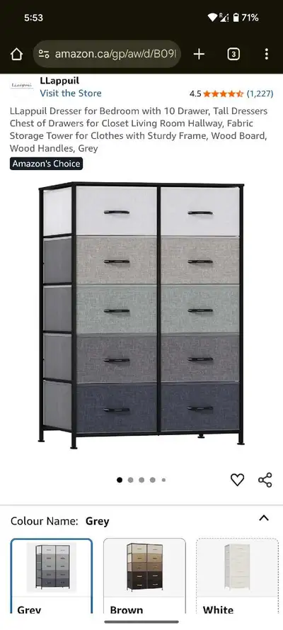 LLappuil Dresser, View more
