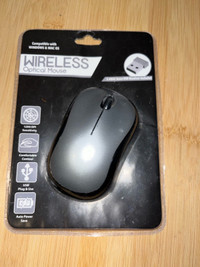 Wireless optical computer mouse/souris ordinateur sans fil (gris