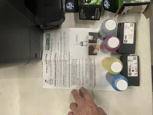 Hp office jet pro 8710 with ink and cartridges in Printers, Scanners & Fax in Owen Sound - Image 4