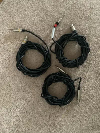 XLR To 1/4 Inch Mic Cables., View more