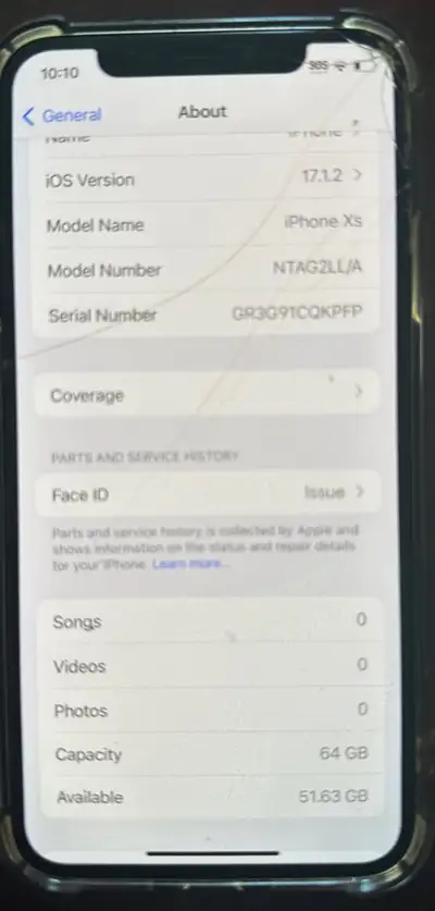 iPhone XS 64 GB Uodated iOS 84% battery Clear case Located in Truro area can meet at Walmart Cracks...