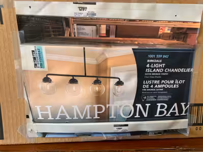 G610 Island Chandelier, Birkdale 4 Light, Matte Black Asking: $30.00 (new $129.00) Condition: Pre-ow...