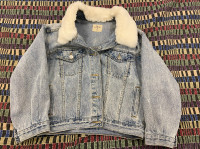 Gap Fur Jean Jacket Womens