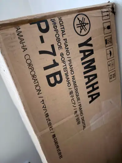 Yamaha P-71B 88-Key Weighted Piano + Stand - Like New with Box, View more