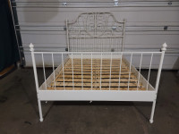 Sturdy/Stable Double Size IKEA metal Bedframe With Slats Dropoff
