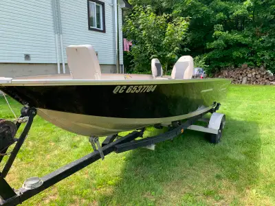 Chaploupe 16' Princecraft Springbook 2018, très propre, étanche, 3 sièges confortables; moteur 4 tem...