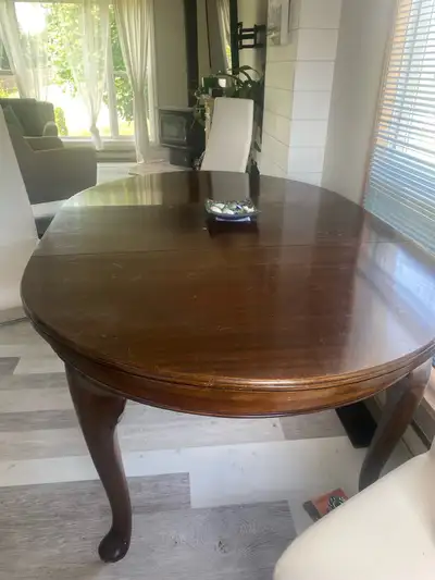 Mahogany Dining Table with Leaf, View more