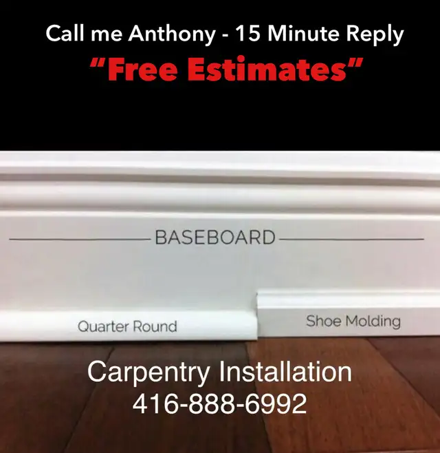 Finishing Carpenter, Baseboard Installation, Shelving, Trim63782602375297120