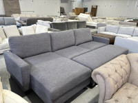 Sofa with huge storage ottoman 