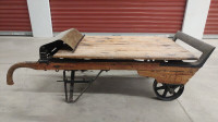 Vintage Canadian Renfrew Scale Co. Grain/Hand Cart/ Coffee Table