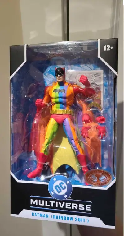 DC MCFARLANE MULTIVERSE RAINBOW SUIT BATMAN RED PLATINUM, View more