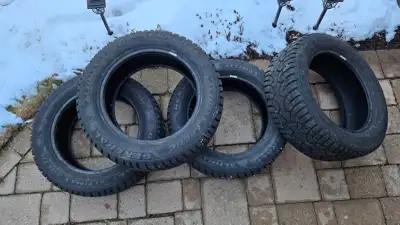 Selling a set of winter tires - 235/55/17R - General Altimax Arctic. Tires are like new - used for o...