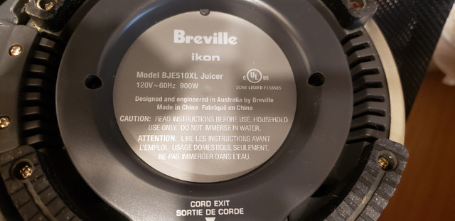 Breville BJE510XL Multi-Speed Juice Fountain dans Robots culinaires et mélangeurs  à Ville de Montréal - Image 4