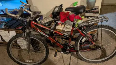 NEXT, Mountain bike, RED, 21. Speed,26 inch wheels Back wheel Carrier Bottle Holder Bell