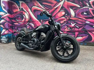 2020 Indian Scout Bobber with ABS > Matte Black > 1133cc Liquid Cooled V-twin Engine > Upgrades Incl...