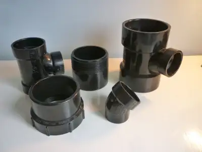 Assorted ABS Plumbing Fittings (NEW), View more