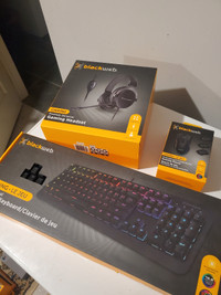 GAMING KEYBOARD MOUSE HEADPHONES BRAND NEW 