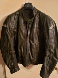 High Quality Leather JOE ROCKET Motorcycle Jacket mens Medium Ha