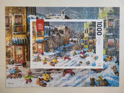 Casse-tête 1000 mcx. Belvédère - P. Paquin - La première tempête, View more