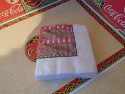 Ensemble de Serviettes de table coca-cola/ Coca-Cola Napkin Set, View more