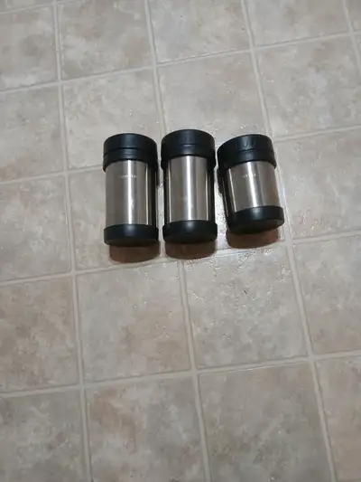 3 insulated food containers - $10 each, View more