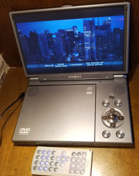 Insignia Portable DVD Player, 10" - w/ remote, no Battery