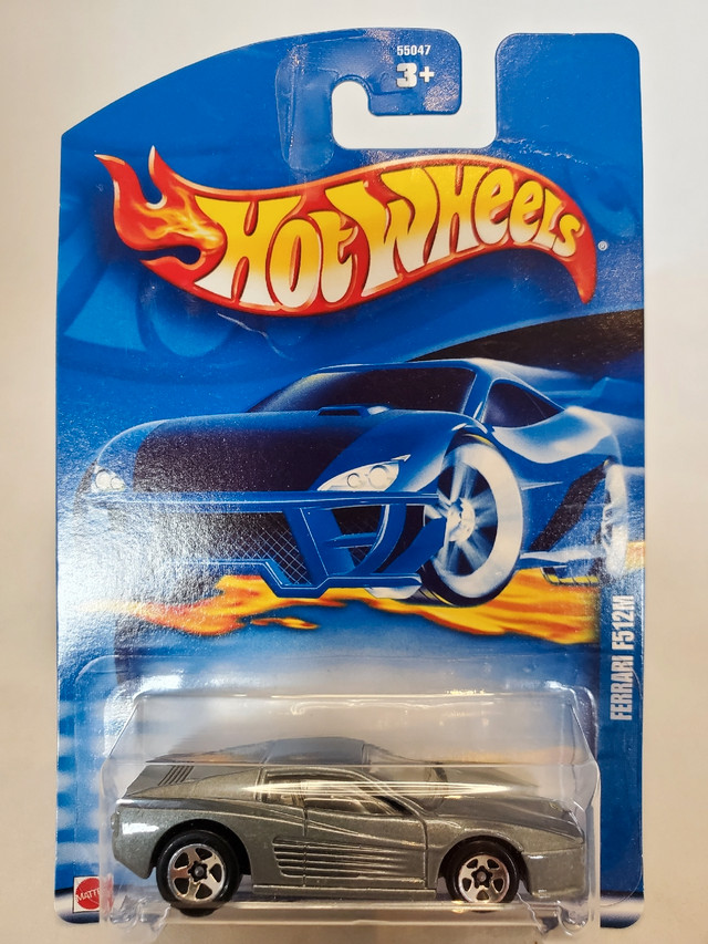 1:64 Diecast Hot Wheels Ferrari Testarossa F512M Grey No. 162 in Arts & Collectibles in Kawartha Lakes - Image 2