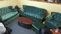 3 piece couch set /hideaway bed 