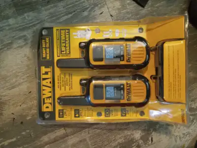 Brand New Heavy Duty Dewalt Walkie aTalkie Set, View more