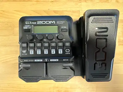 ZoomG1X FOUR Multi-Effects Processor with Expression Pedal, View more