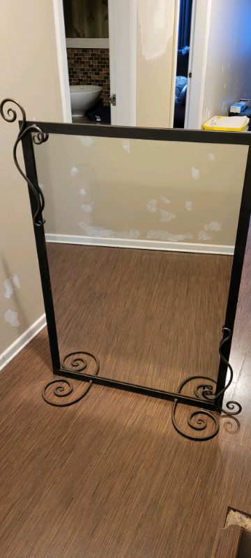 custom made steel mirror frame and mirror , View more