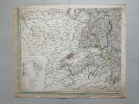 Antique map (1800) Johannes Walch. Germany