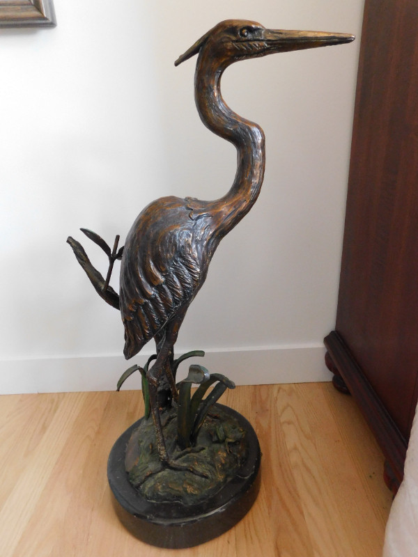 Carl Wagner, Heron Bronze Rare in Arts & Collectibles in Lethbridge