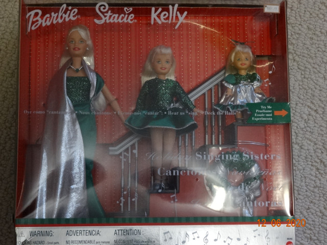 Barbie,Holiday Singing Sisters nrfb.include Kelly Stacie,barbie in Toys & Games in Kelowna