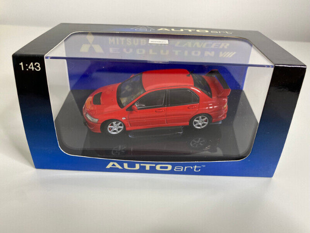 1:43 Diecast AUTOART Mitsubishi	Lancer Evo VIII BRAND NEW in Arts & Collectibles in City of Toronto