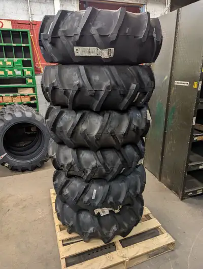 New Old Stock | Firestone Traction Field & Road R-1 Ag 4 Ply Tractor Tire 12.4-16 On 6-Bolt Rim | Fi...