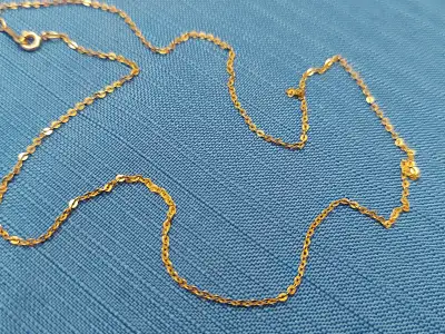 Yellow gold delicate chain 14K...18 inches......, View more