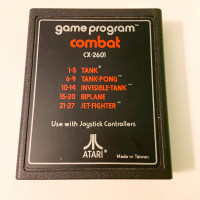 Vintage Game Program Combat CX 2601 Atari 2600 Video Game